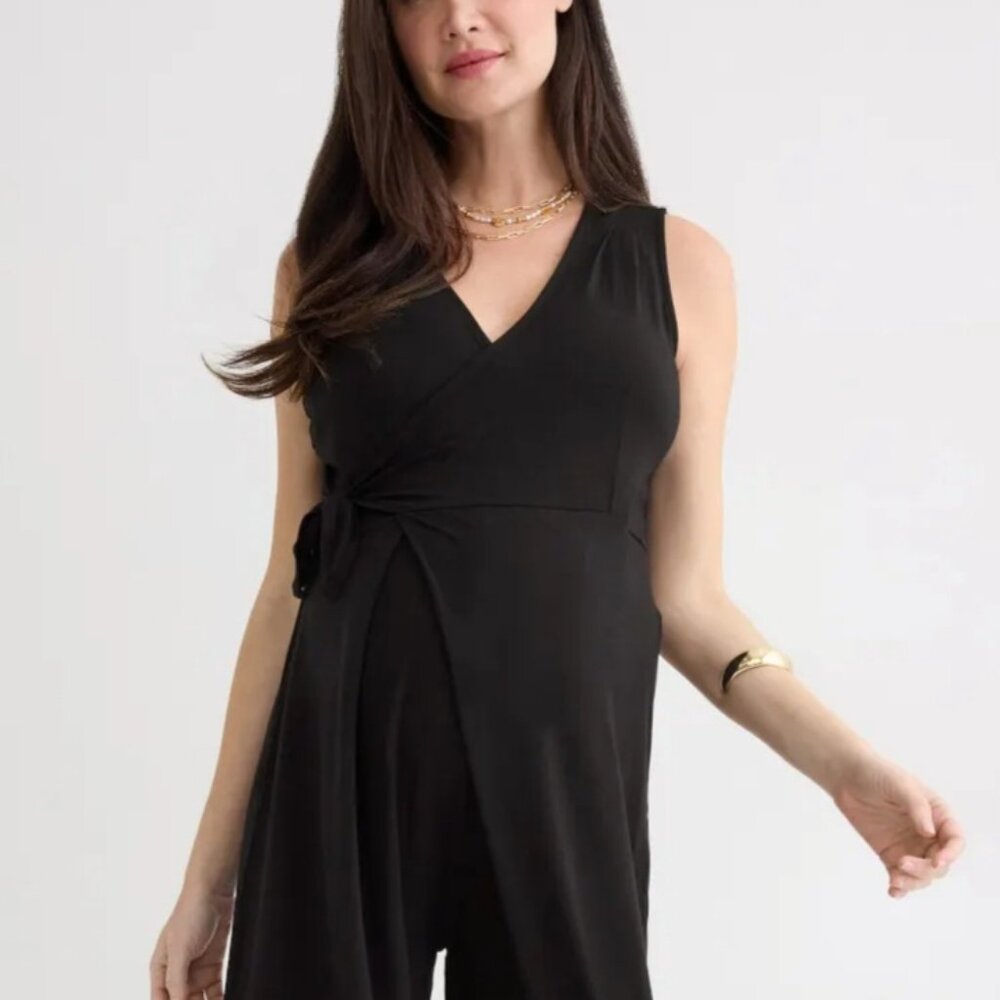 NOM Maternity Francesca Jumpsuit Size Large